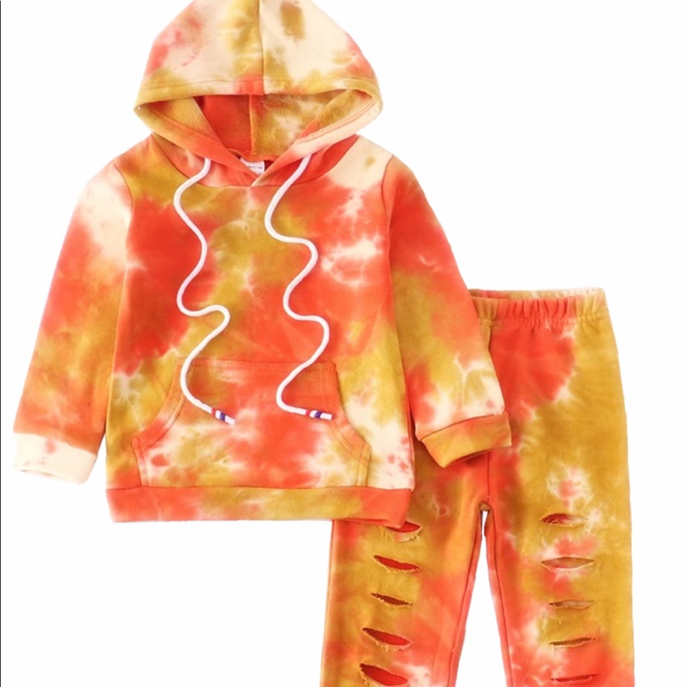 🧡Orange Hoodie Set🧡